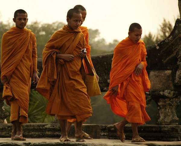Monaci buddisti al Buddha Park | Avventure nel Mondo